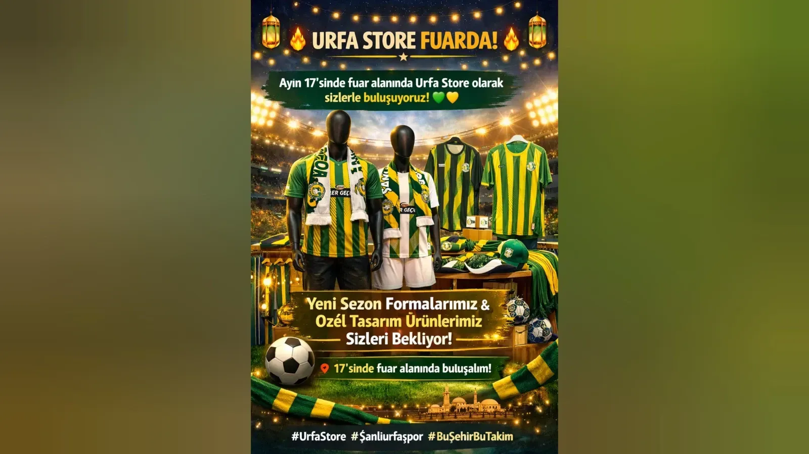 Urfa Store, Şanlıurfaspor Taraftarlarıyla Fuar Alanında Buluşuyor