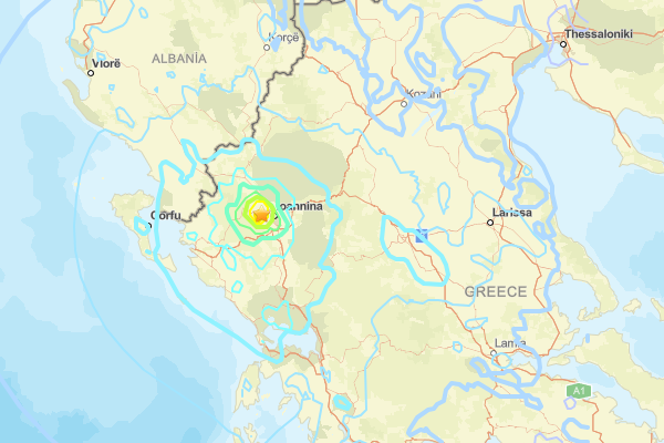 Yunanistan'da deprem