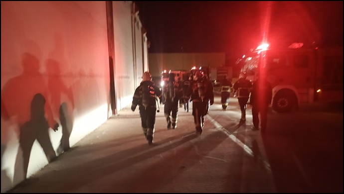 Şanlıurfa’da Tekstil Fabrikasında Yangın