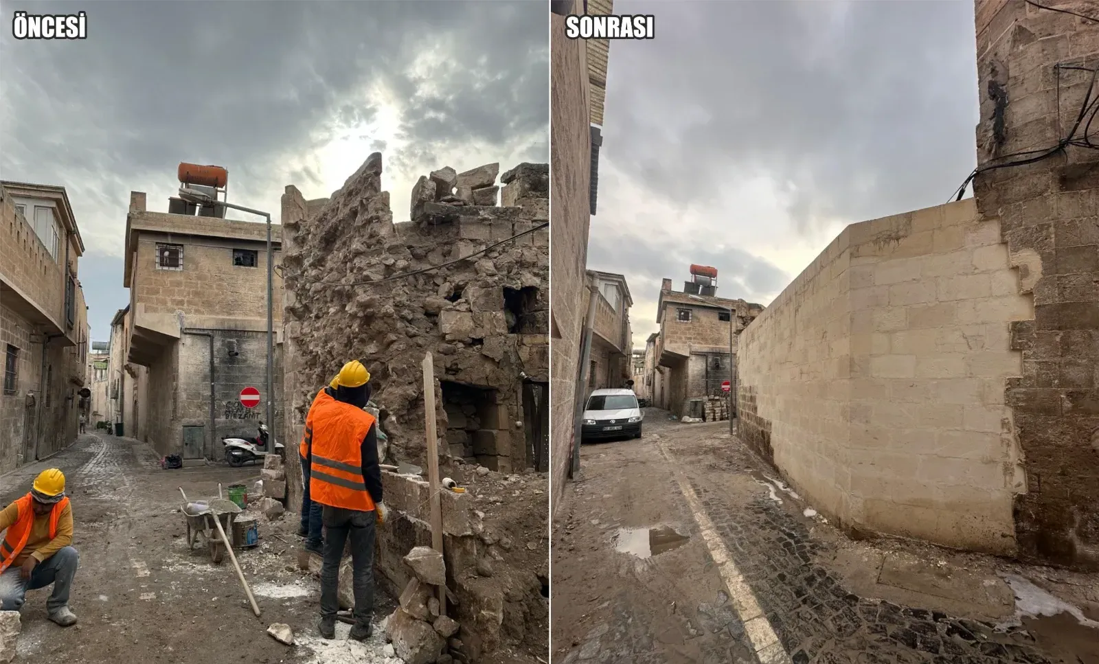 Şanlıurfa’da Deprem Sonrası Tarihi Sokaklar Yenileniyor