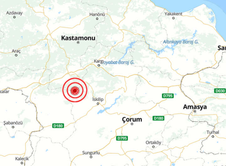 Çorum Bayat’ta 4.1 büyüklüğünde deprem