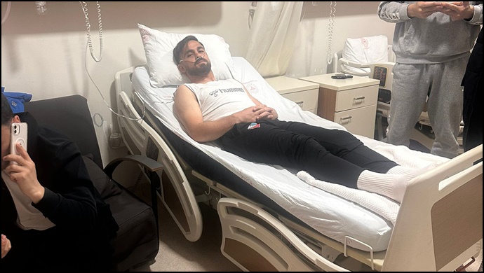 Viranşehir Belediyespor Kaptanı Emrah Turan Sakatlandı Hastande Müşade Altına Alındı
