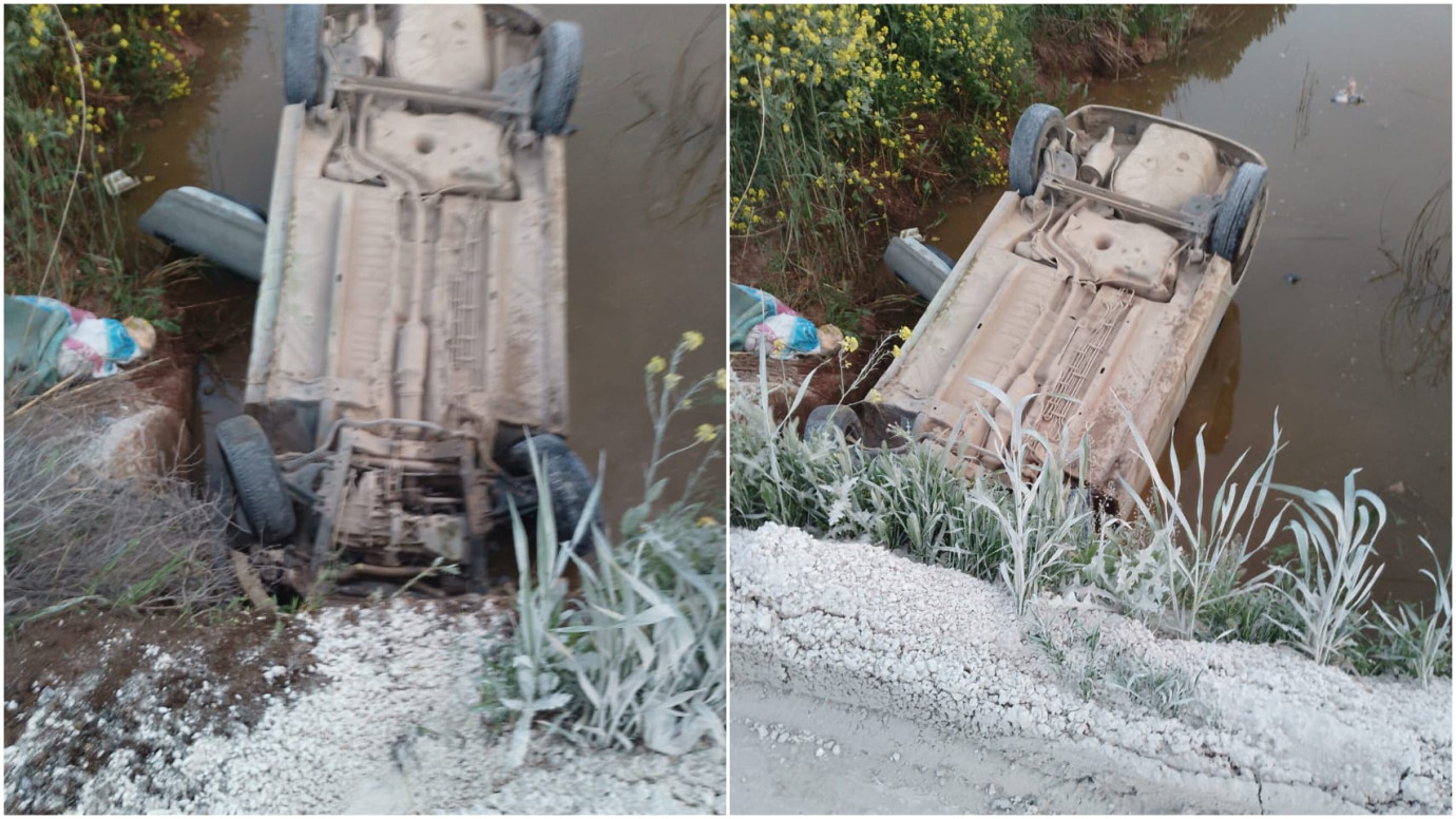 Şanlıurfa–Akçakale Yolunda Kaza: Araç Tahliye Kanalına Düştü