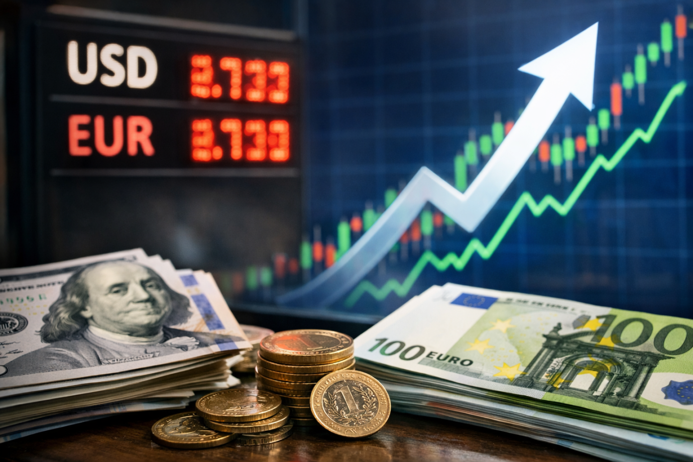 Döviz kurlarında yukarı yönlü eğilim sürüyor