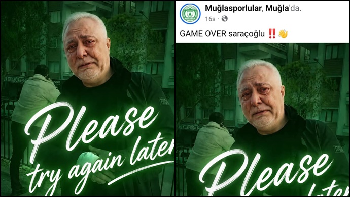 Muğlaspor Taraftarlarından Saraçoğlu’na Alaylı Paylaşım