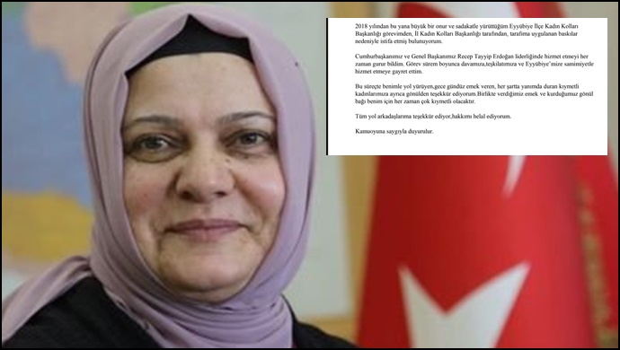 AK Parti Eyyübiye Kadın Kolları Başkanı Gülten Balcı, baskı nedeniyle istifa etti