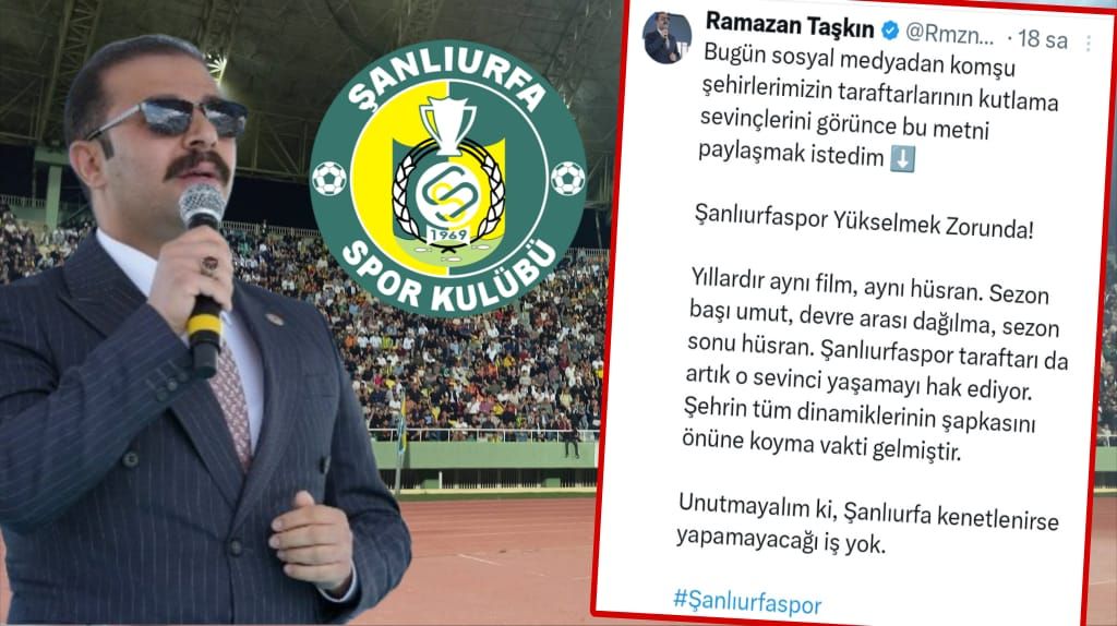 Koçarlı Kaymakamı Ramazan Taşkın’dan Şanlıurfaspor paylaşımı