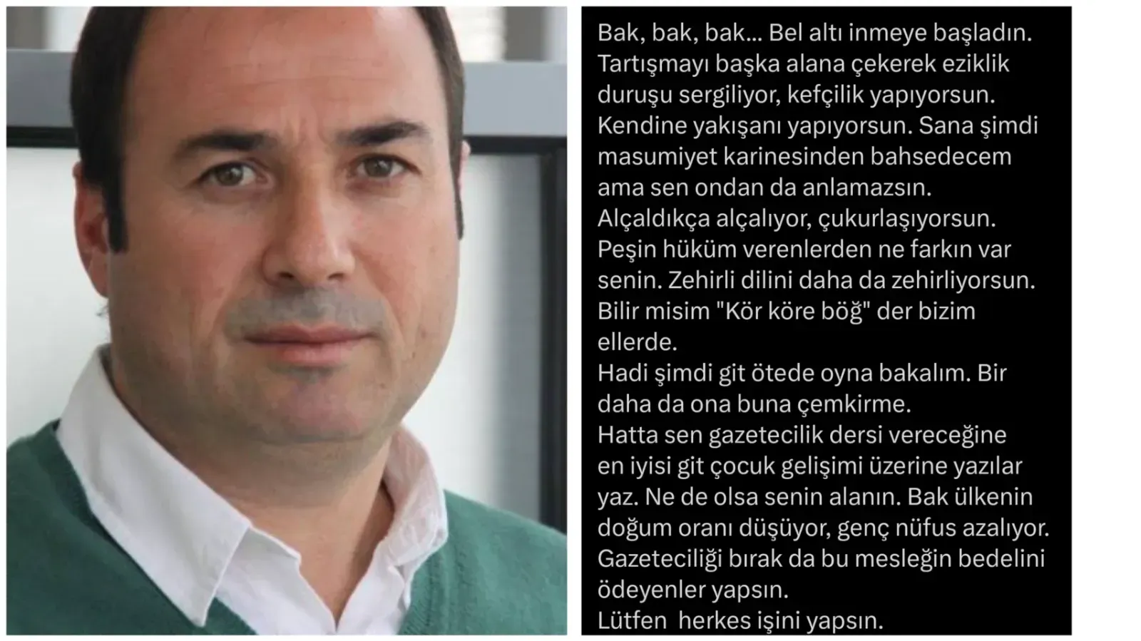 Gazeteci Dener’den Meslek Ayarı: ‘Herkes Kendi İşini Yapsın’