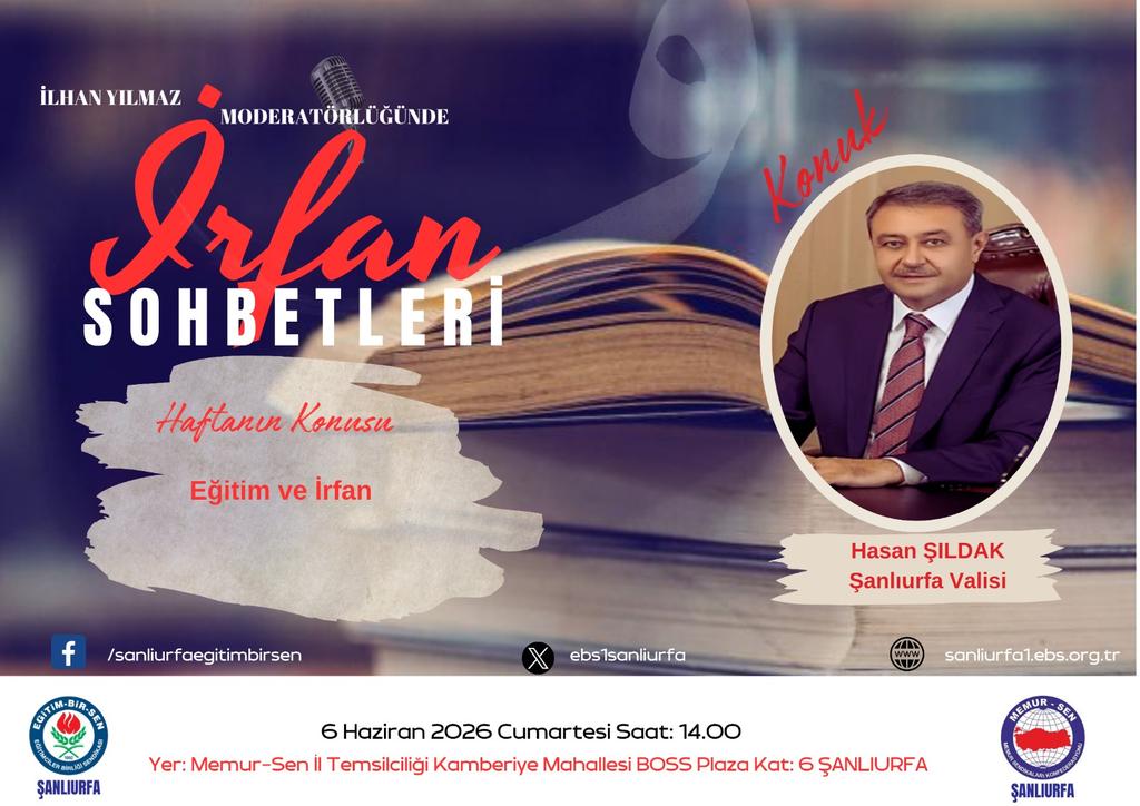 Eğitim Ve İrfan Sohbetlerinin Final Konuğu Vali Hasan Şıldak Olacak