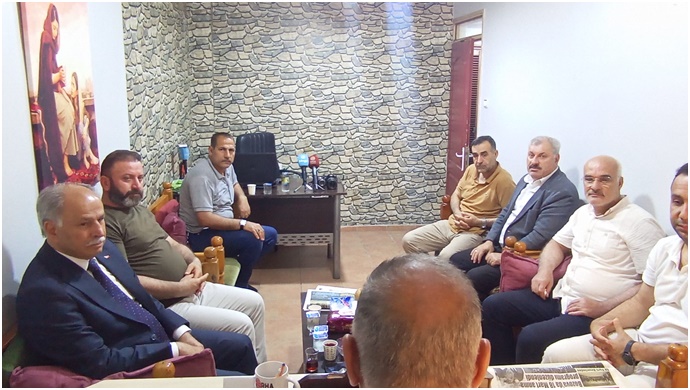 DEVA Partisi İl ve İlçe Teşkilatından RHA Ajans ve Bozova’nın Sesi Gazetesi’ne Ziyaret