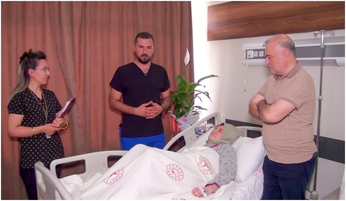 Şanlıurfa’da 29 santimetrelik miyom başarıyla çıkarıldı-(VİDEO)