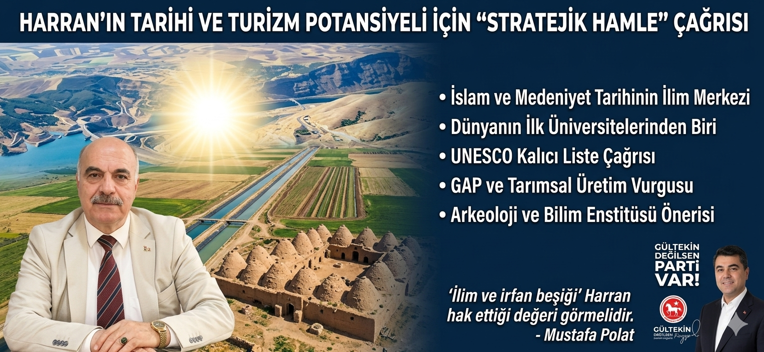 Harran’ın Tarihi ve Turizm Potansiyeli İçin “Stratejik Hamle” Çağrısı