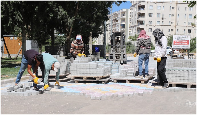 Karaköprü’de Atakent Mahallesi Prestij Sokak Uygulamasıyla Yenileniyor