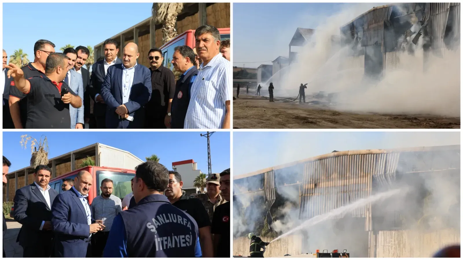 Haliliye'de Yem Deposunda Yangın: 23 Araç ve 55 Personelle Müdahale Sürüyor