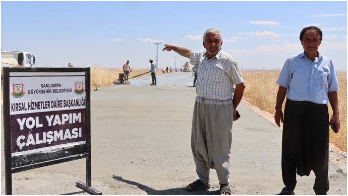 Üç İlçeyi Birbirine Bağlayan 17 Kilometrelik Güzergâhta Beton Yol Çalışmaları Sürüyor