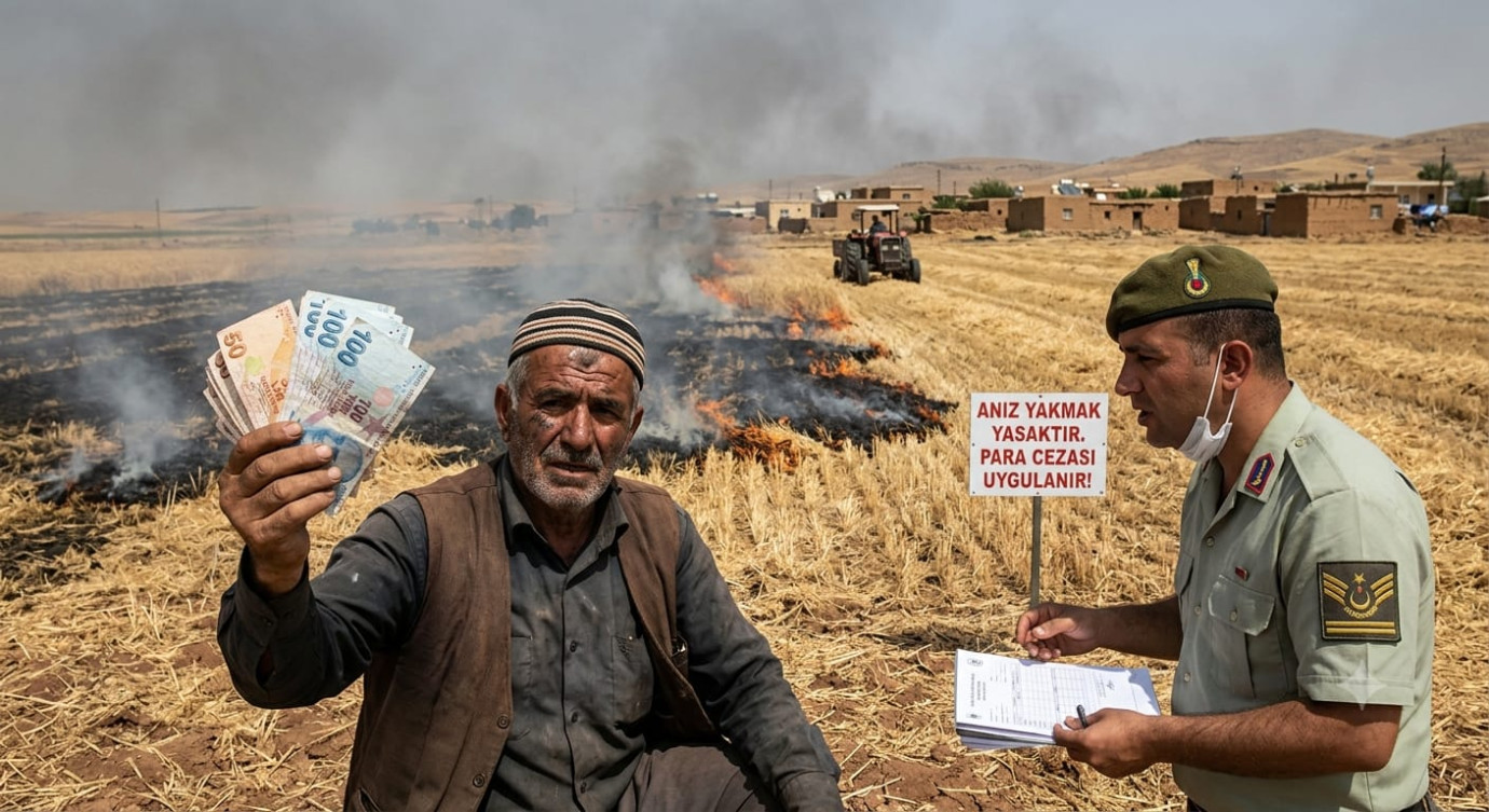 Şanlıurfa'da Anız Yakan 303 Kişiye 21,2 Milyon TL Ceza