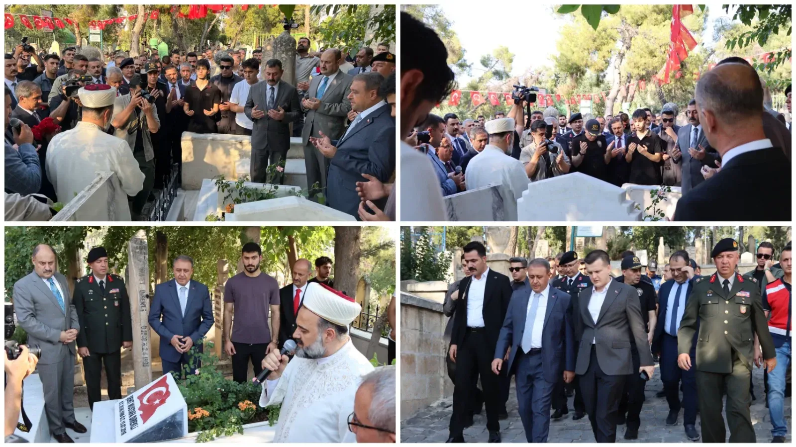 Şanlıurfa'da 15 Temmuz Şehitleri Bediüzzaman Mezarlığı'nda Dualarla Anıldı
