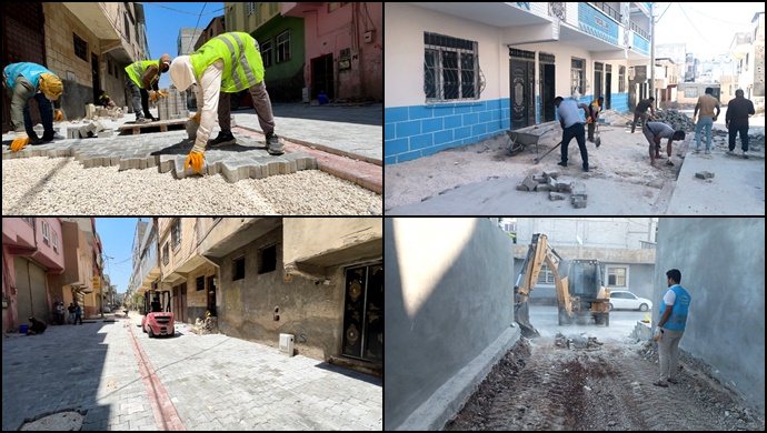 Eyyübiye’de Sokaklar Nakış Gibi İşleniyor