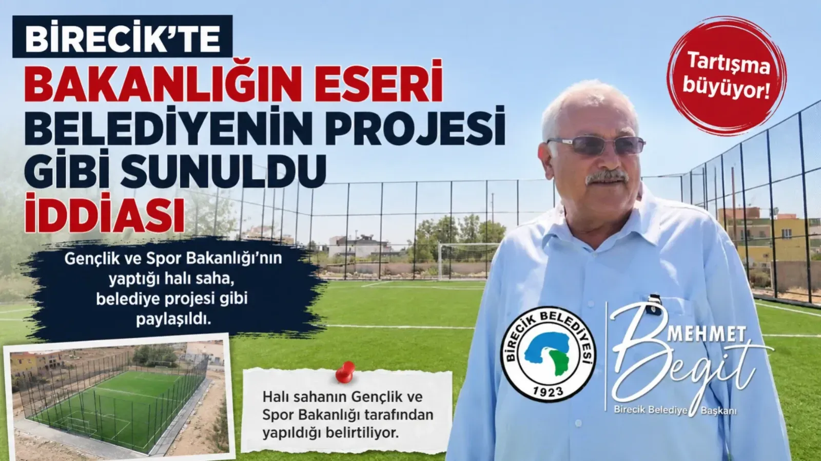 Birecik'te Bakanlığın Eseri Belediyenin Projesi Gibi Sunuldu İddiası