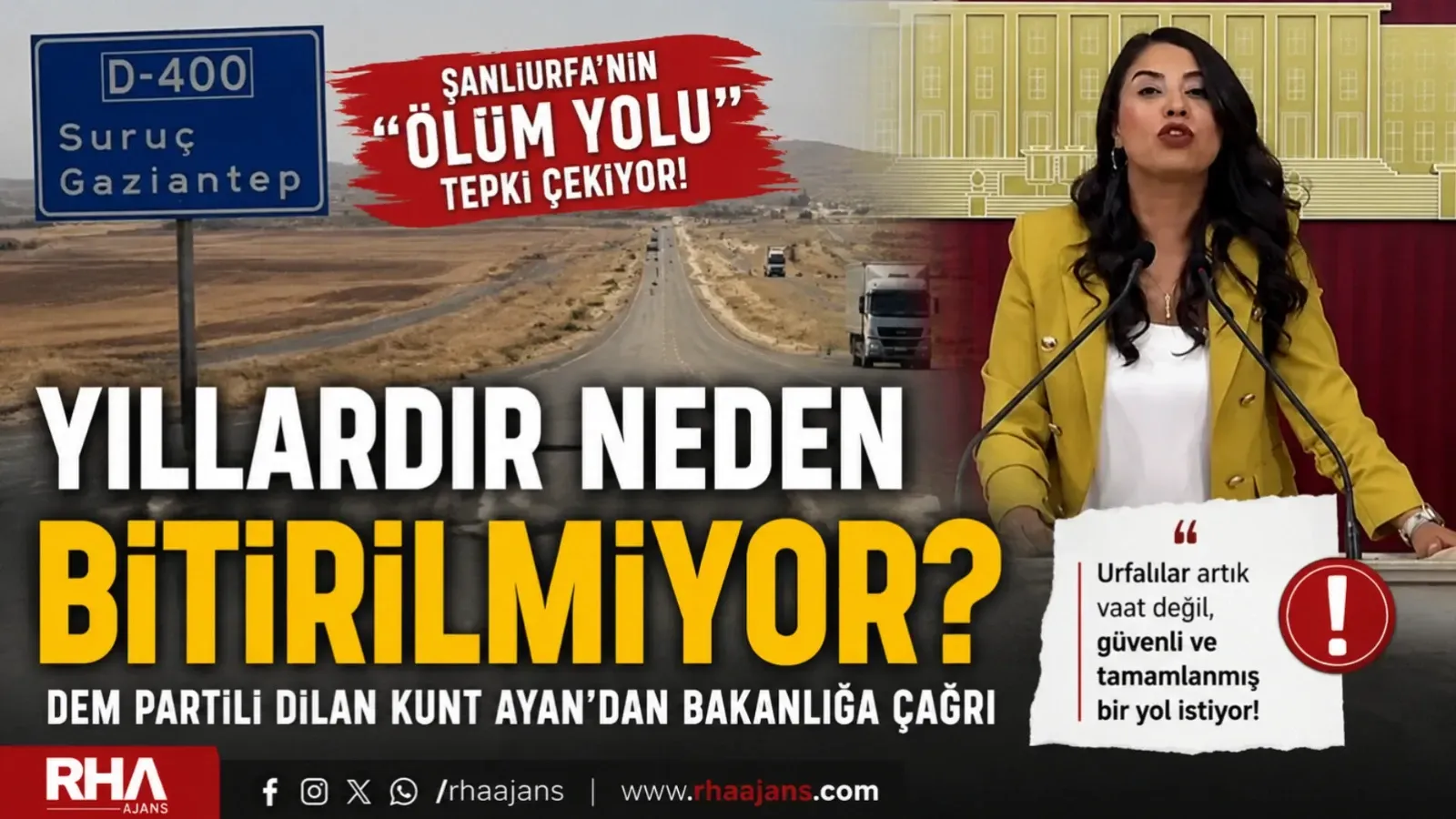 Milletvekili Ayan'dan 'Ölüm Yolu' İçin Sert Tepki: 