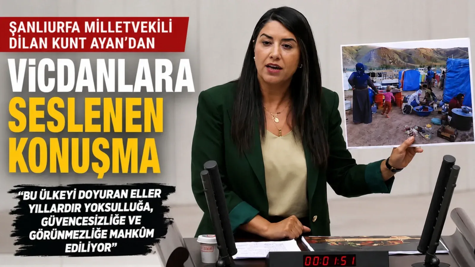 Şanlıurfa Milletvekili Dilan Kunt Ayan'dan Vicdanlara Seslenen Konuşma