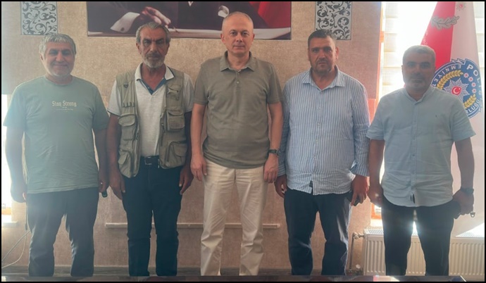 Viranşehirli Gazetecilerden İlçe Emniyet Müdürü Tuncay Yardım'a Nezaket Ziyareti