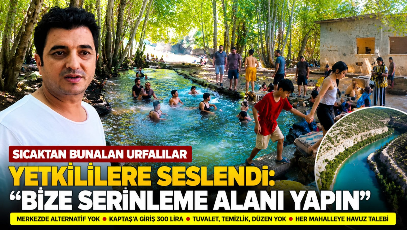 Sıcaktan Bunalan Urfalılar Yetkililere Seslendi: Bize Serinleme Alanı Yapın