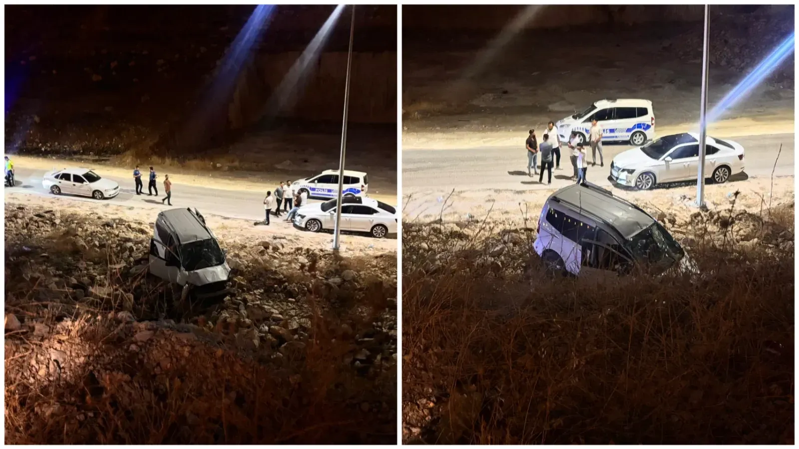Şanlıurfa’da otomobil şarampole yuvarlandı: Sürücü yaralandı