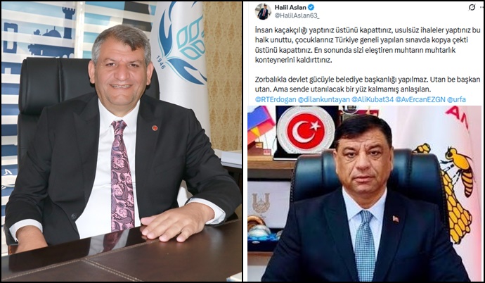 Halil Aslan’dan Başkan Ayhan’a Sert Sözler: “Zorbalıkla Belediye Başkanlığı Yapılmaz”
