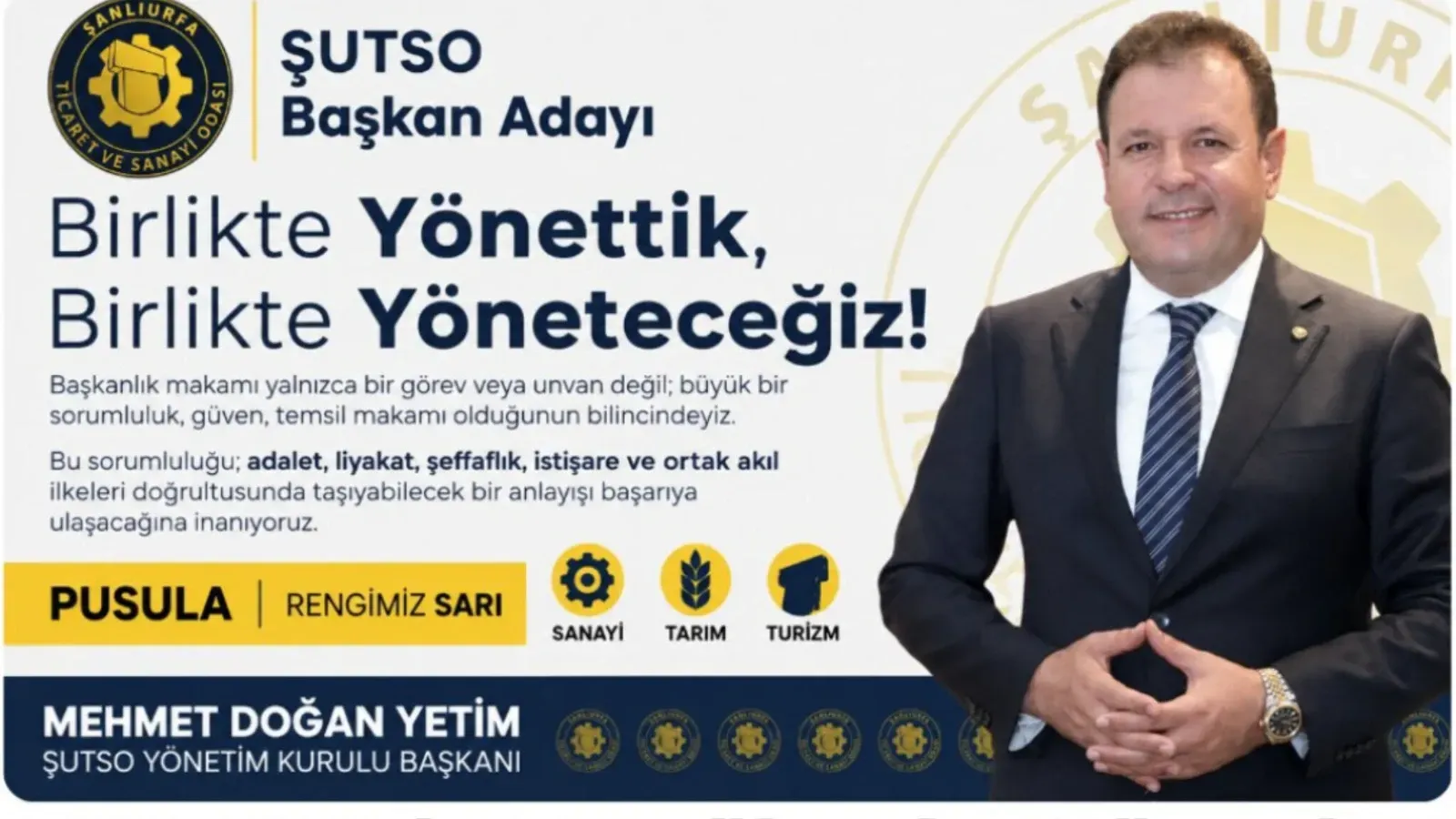 ŞUTSO’da Yeni Dönemin Güçlü İsmi: Mehmet Doğan Yetim