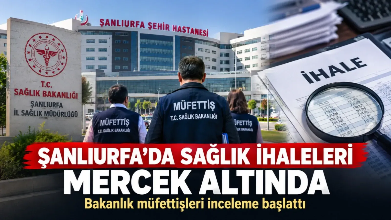 Şanlıurfa’da sağlık ihaleleri mercek altında: Bakanlık müfettişleri inceleme başlattı