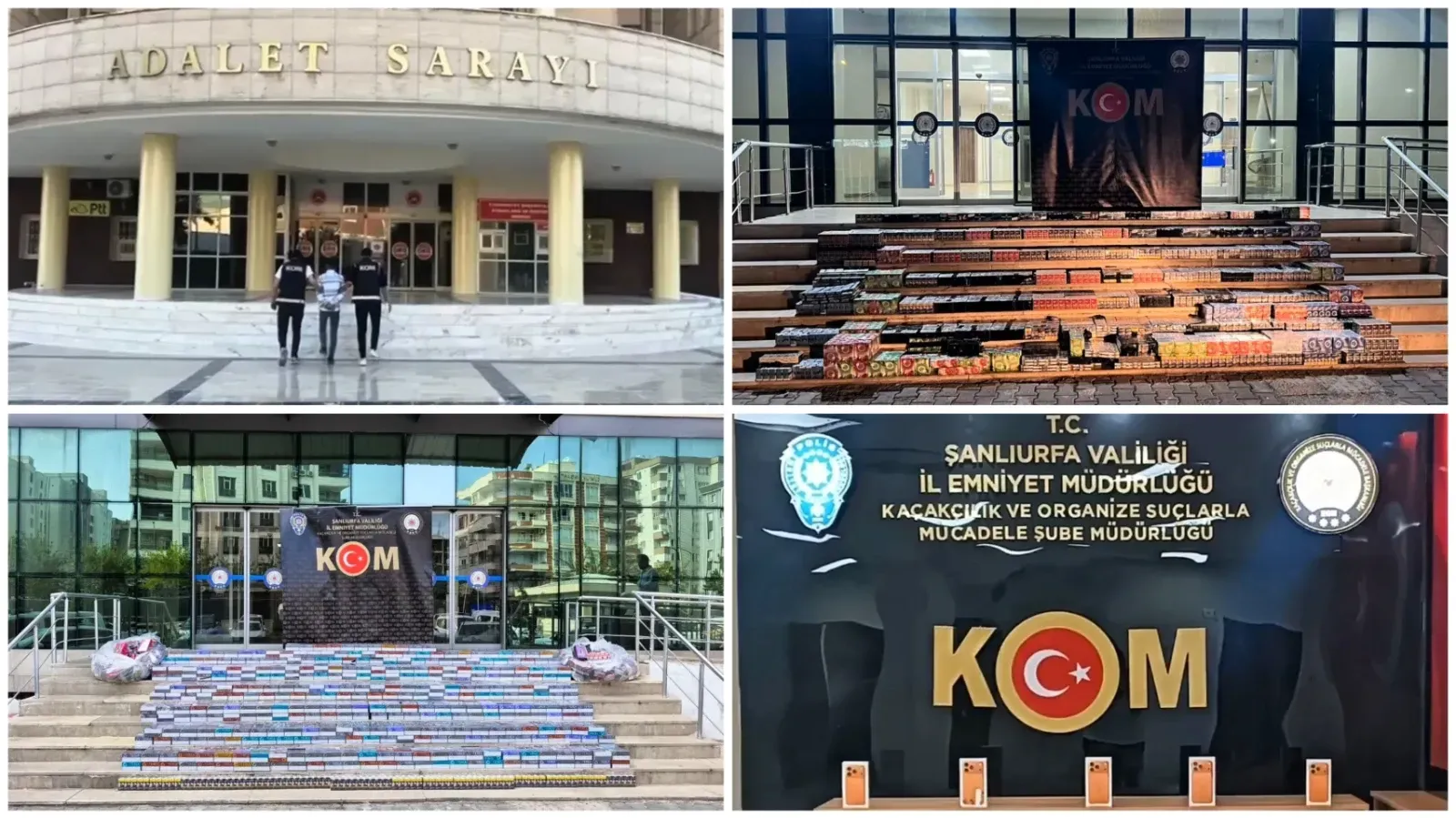 Şanlıurfa’da 10 milyon liralık kaçakçılık operasyonu: 2 tutuklama