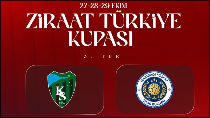 Mazıdağı Fosfat Spor’un Kupadaki Rakibi Kocaelispor Oldu