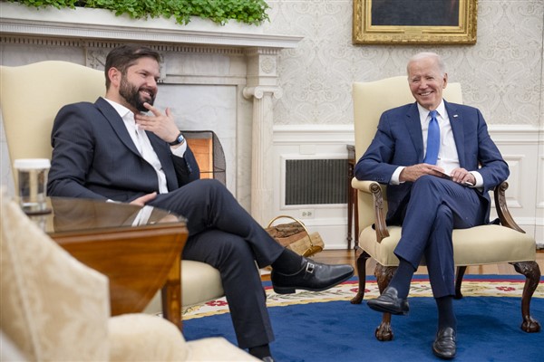 ABD Başkanı Biden, Şili Devlet Başkanı Boric ile görüştü