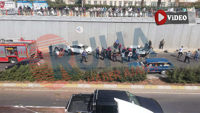 Abide Kavşağı’nda feci kaza: 4 yaralı var!