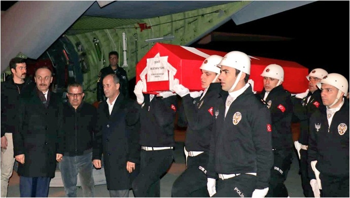 Ağrı'da şehit olan gümrük personelinin cenazesi Urfa’ya getirildi