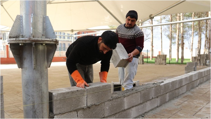 Akçakale'de İlk Düğün Salonunda Sona Yaklaşıldı-(VİDEO)