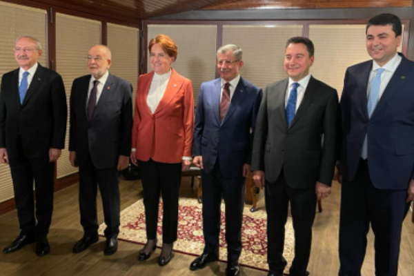 Altı muhalefet lideri ikinci kez bir araya geliyor