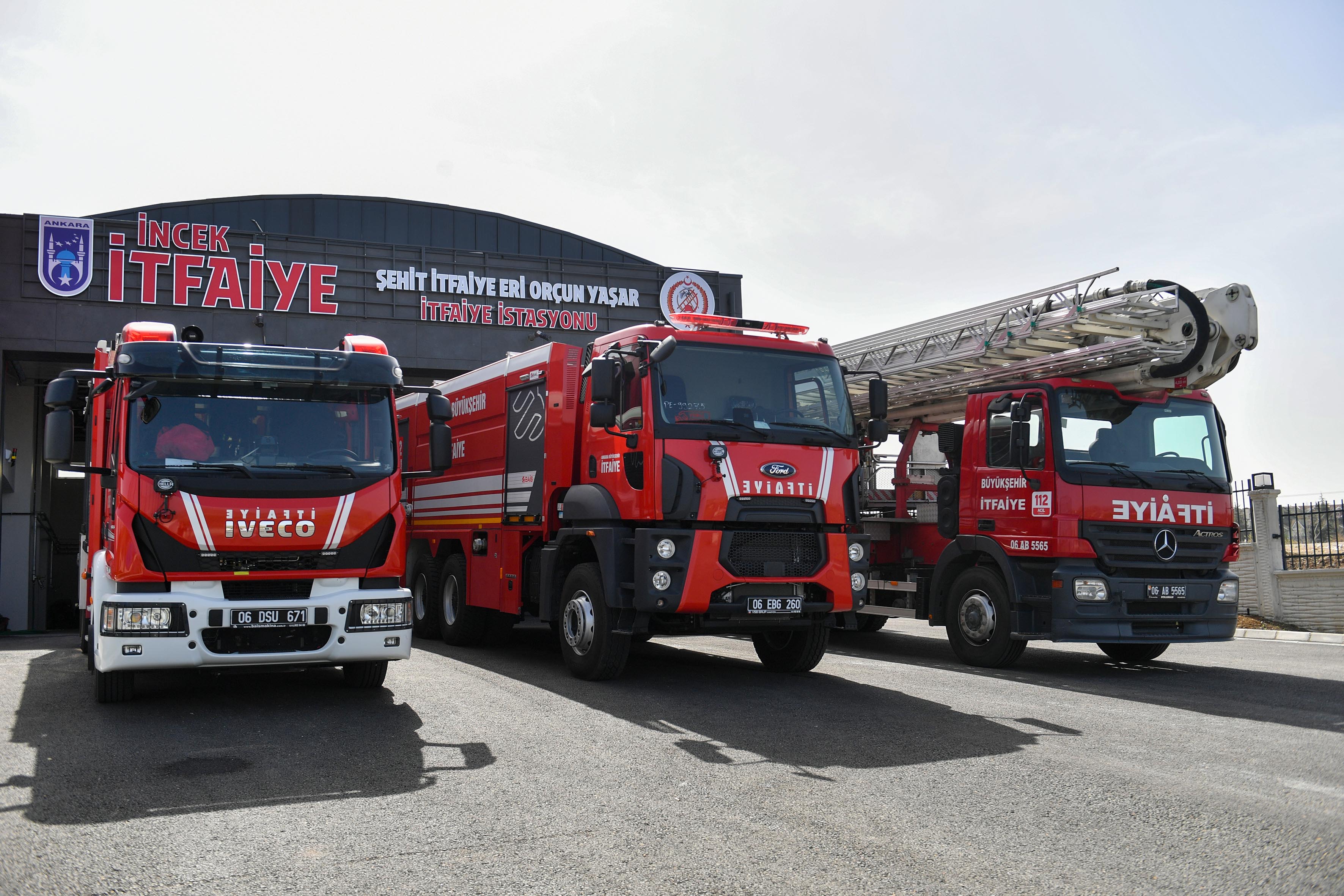  Ankara’daki Çakırlar ile İncek’te bulunan itfaiye istasyonları hizmet vermeye başladı