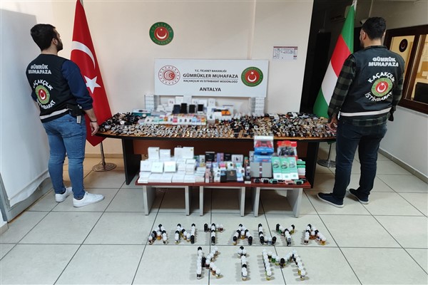 Antalya'da kaçakçılık operasyonu