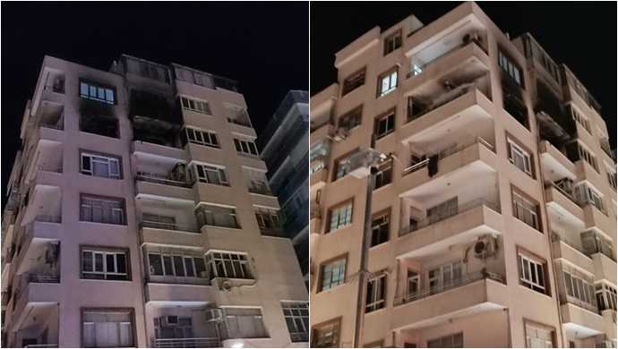 Apartman dairesinde çıkan yangında 1 kişi dumandan etkilendi
