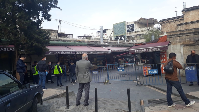 Aşağı çarşı korona virüs nedeniyle kapatıldı