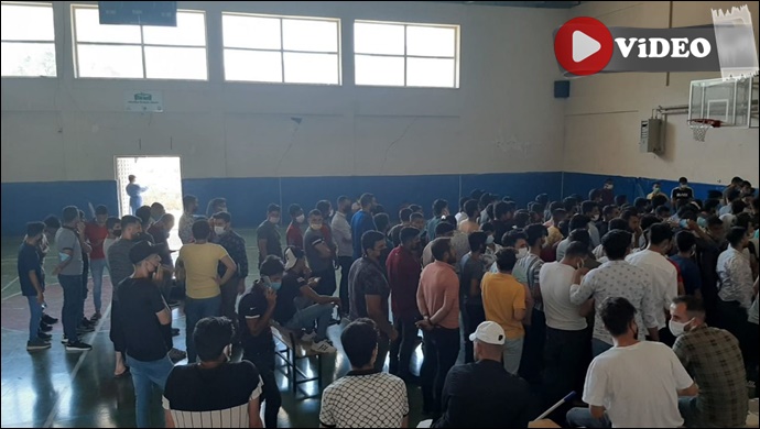 Askere gitmek için korona testi olmaya geldiler: Sıra beklerken korona olacaklar!
