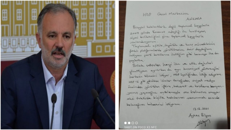 Ayhan Bilgen HDP'ten istifa etti