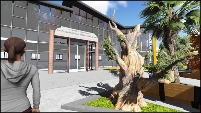 Bahçelievler Gençlik Merkezi ve Kitap Kafe İnşaatı Başladı-(Video)