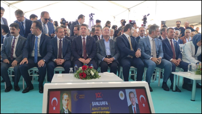 Bakan Tunç, Şanlıurfa Adalet Sarayı Ek Binasının temel atma törenine katıldı