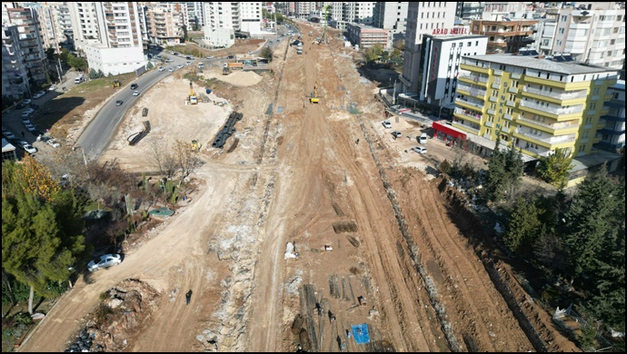 Balıkayağı Köprülü Kavşak Çalışması Titizlikle Yürütülüyor