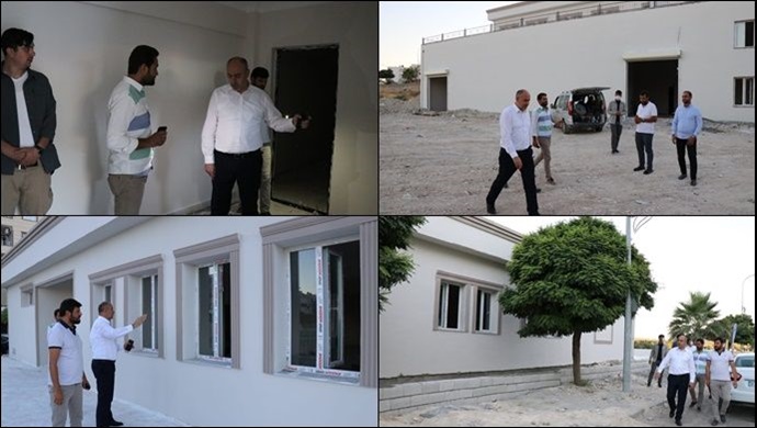 Başkan Aksoy devam eden projeleri denetledi