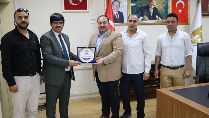 Başkan Basyandan Başkan Ekinci'ye teşekkür ziyareti