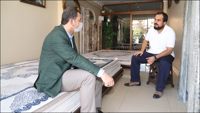 Başkan Baydilli Esnaf Ve Vatandaş Buluşmalarını Sürdürüyor